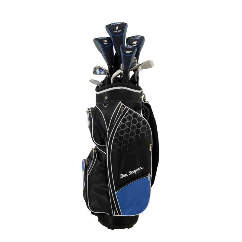 experimenteel Het beste Teleurstelling Ben Sayers M8 Graphite/Steel heren golfset rechtshandig incl. blauwe cart  bag