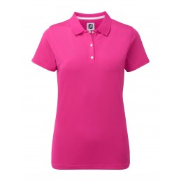 FootJoy Stretch Pique Solid dames golf poloshirt (roze) 94326 Footjoy Golfpolo's