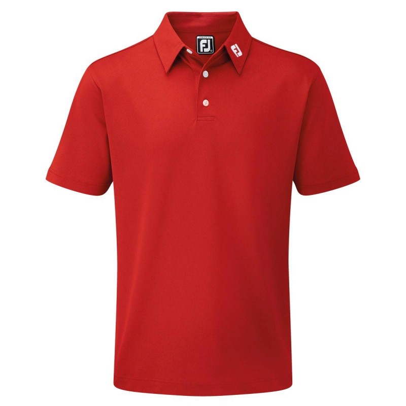 Peave bom Uitleg FootJoy Stretch Pique heren golfpolo-golf polo shirt rood kopen?Golf123