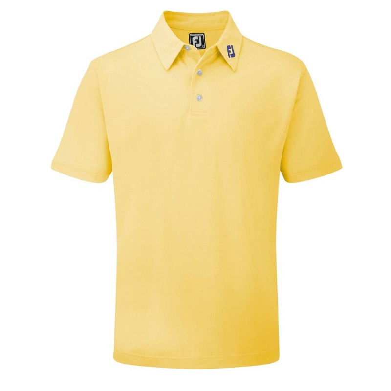 vlinder kleermaker Dosering FootJoy Stretch Pique heren golfpolo-golf polo shirt geel kopen? Golf123